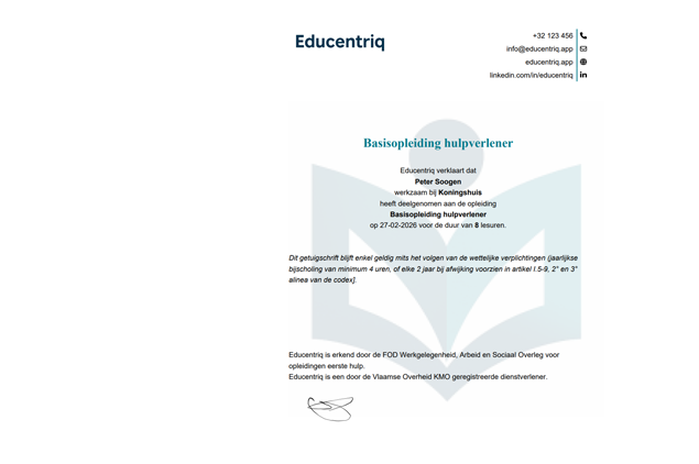 Bespaar uren werk door automatische diplomageneratie