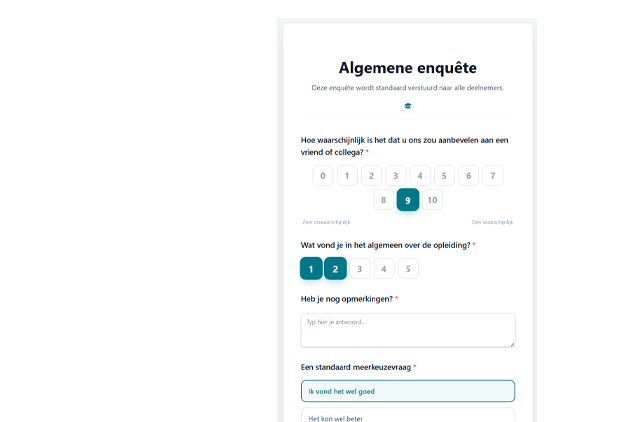 Enquête beheer en QR-codes