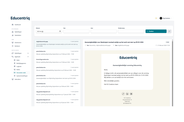 Automatisering van e-mail communicatie
